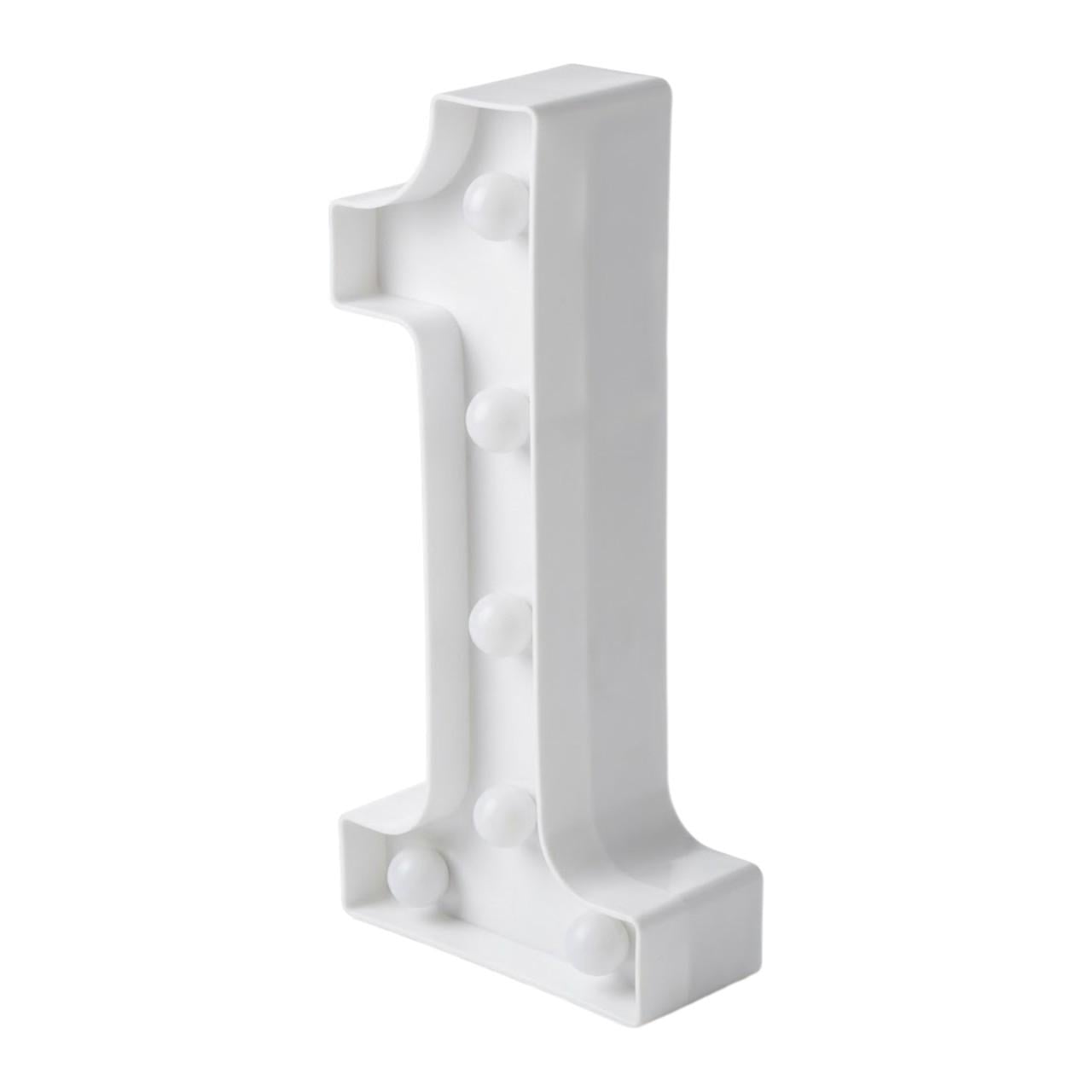 Цифри декоративні LED 1 та 2 для святкового оформлення (33030143)