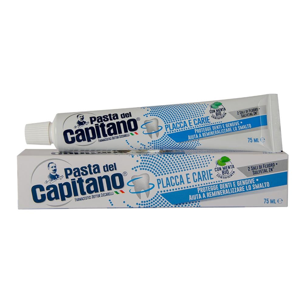 Зубна паста Pasta del Capitano Dentifricio Placca e Carie 75 мл
