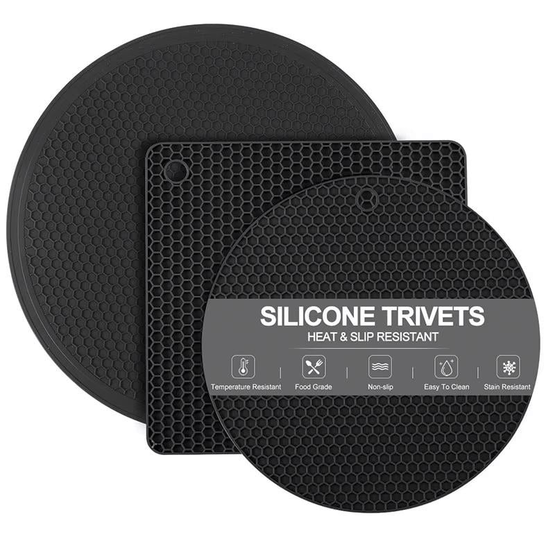 Набор подставок под горячее GDragon Home 3 шт. Черный (75_2_0_1)