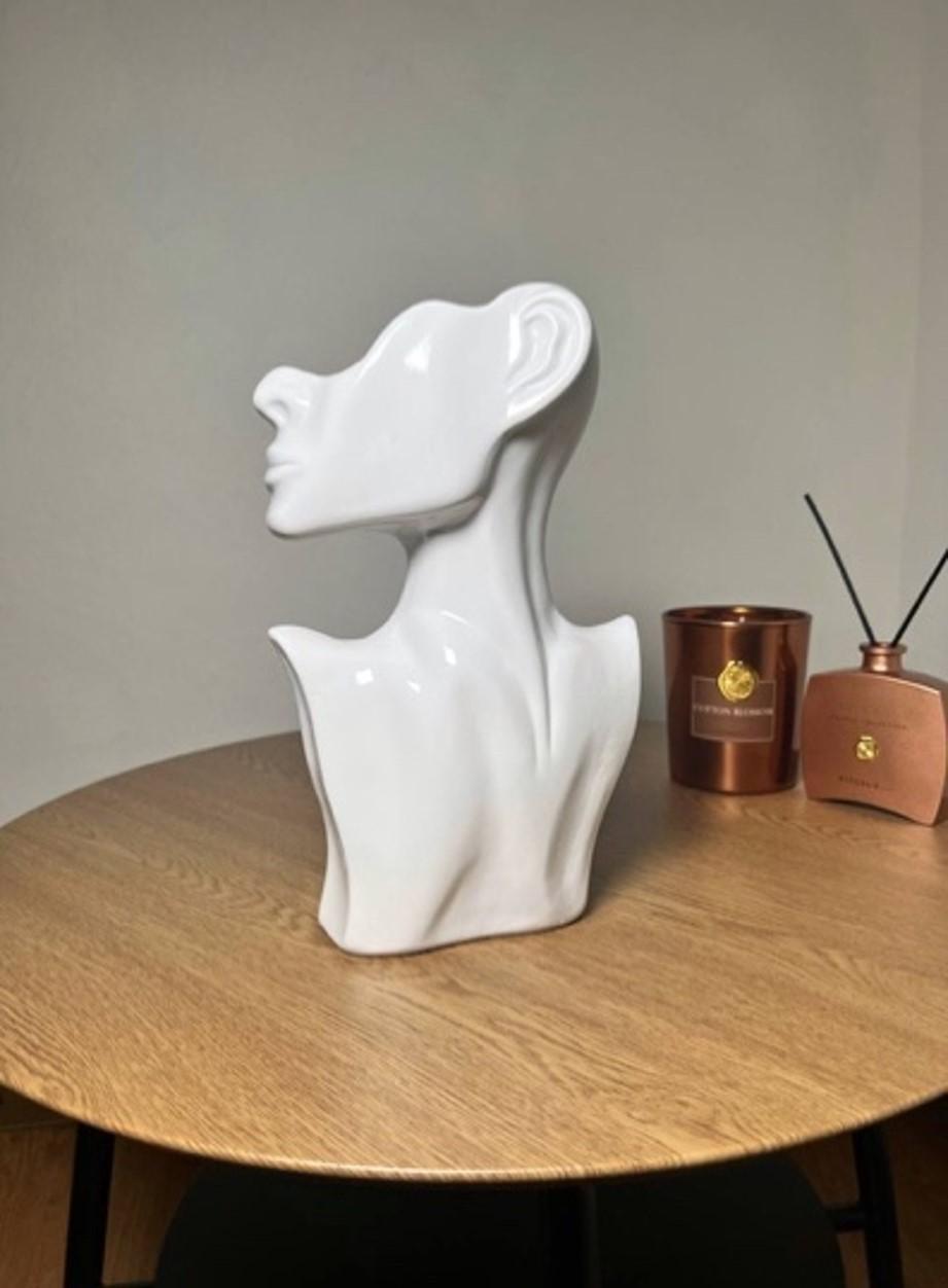 Ваза Nana ceramics Мадам 25 см Белый