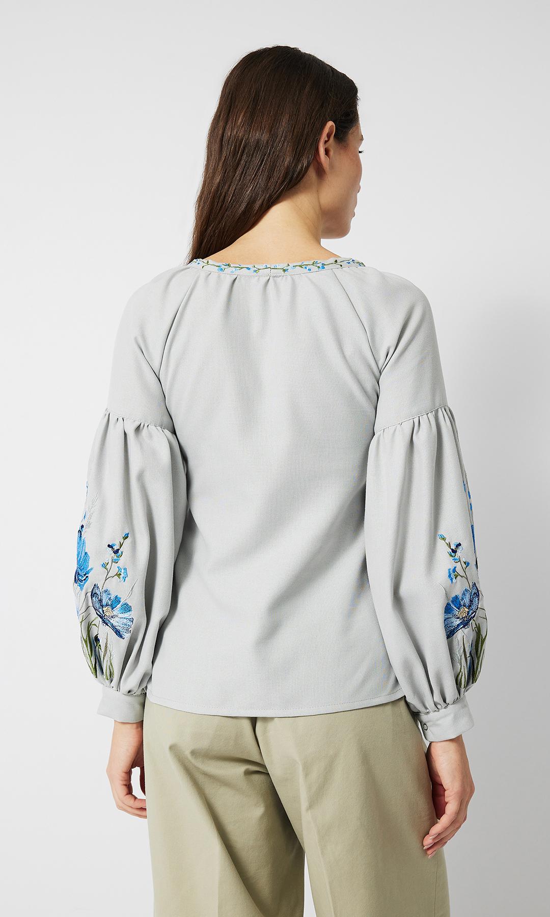 Вышиванка женская Вышиваночка р. 52 Серый (2205-7) - фото 4 Вышиванка женская Вышиваночка р. 52 Серый (2205-7) - фото 4