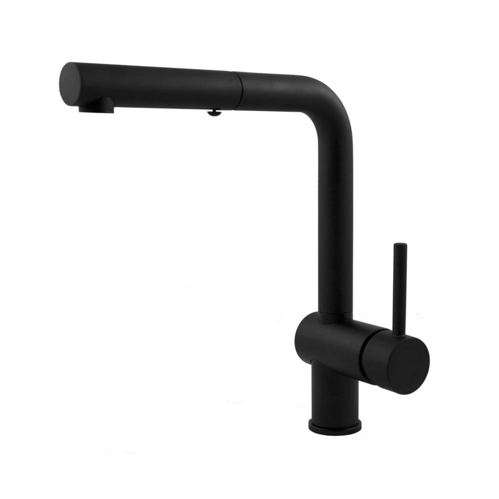 Змішувач для кухні PAFFONI Light LIG285NO-MET із висувною лійкою Чорний (143267)