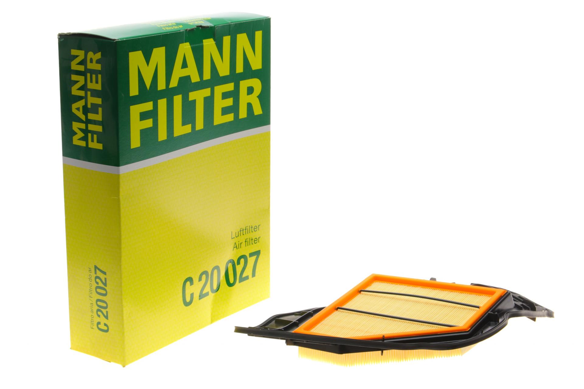 Фильтр воздушный Mann-Filter для BMW 5 F10/F11/F07/6 F12/F13/F06/X5 E70/X6 E71-E72 4,4 N63 09-18 L- (C 20 027)