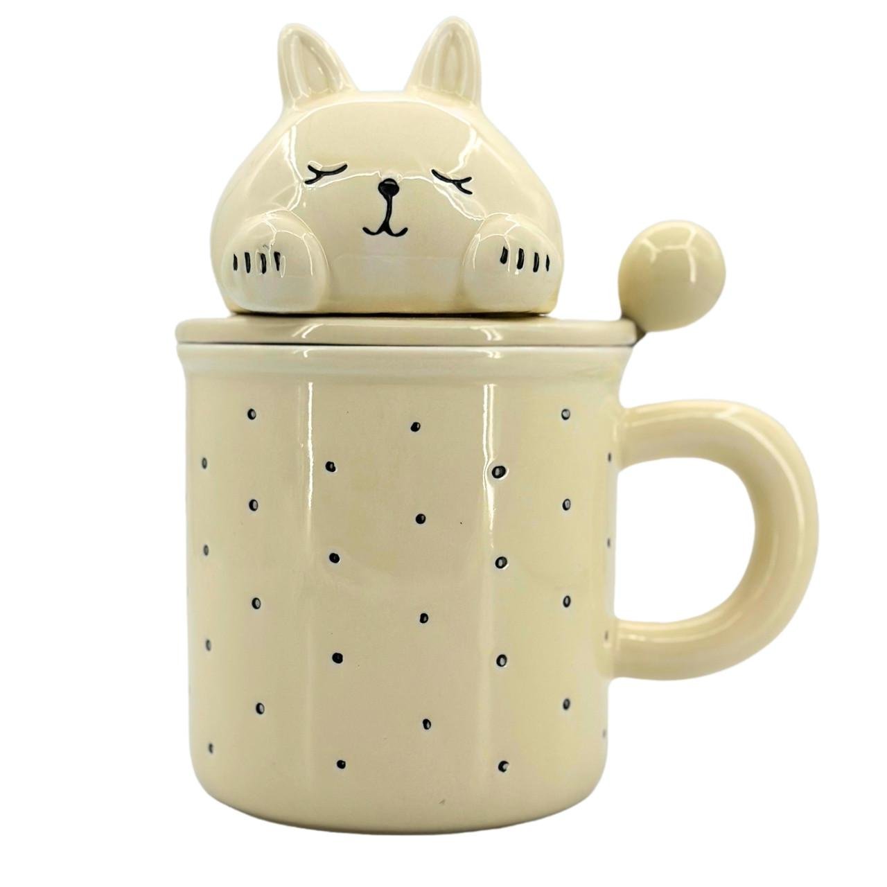 Набор Зайчик кружка с крышкой и ложкой 400 мл (OS-8030-346) Набор Зайчик кружка с крышкой и ложкой 400 мл (OS-8030-346)