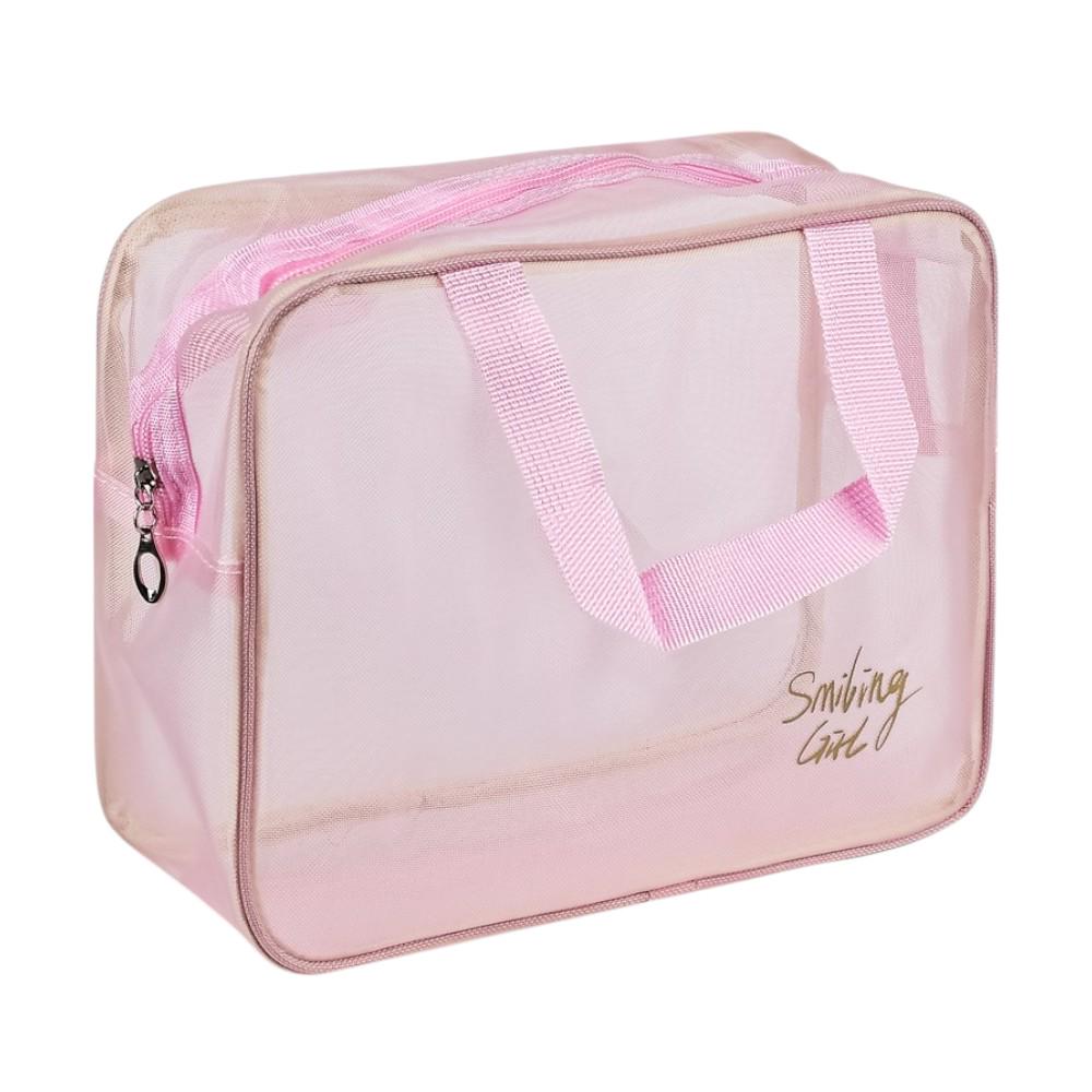Косметичка дорожная Stenson R97694-1 26x20x10 см Розовый (631696)