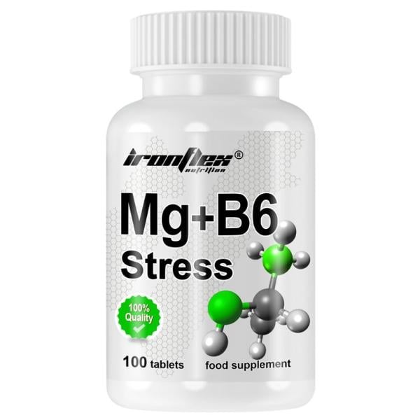Витаминно-минеральный комплекс для спорта IronFlex Mg+B6 Stress 100 табл. (24159917) Витаминно-минеральный комплекс для спорта IronFlex Mg+B6 Stress 100 табл. (24159917)
