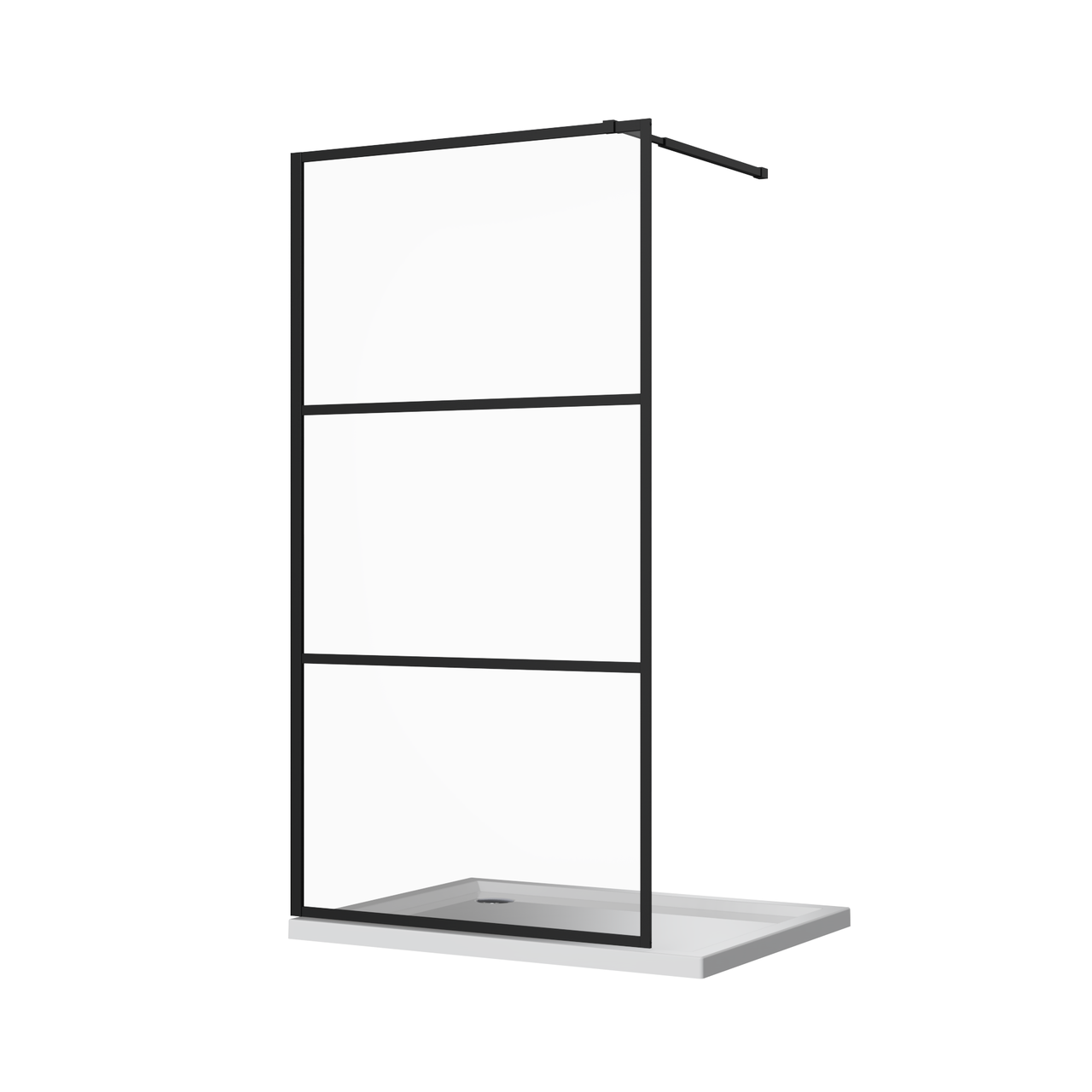 Стеклянная душевая перегородка AVKO Glass S257 195х90 мм Clear (2371516758_12ka_2)