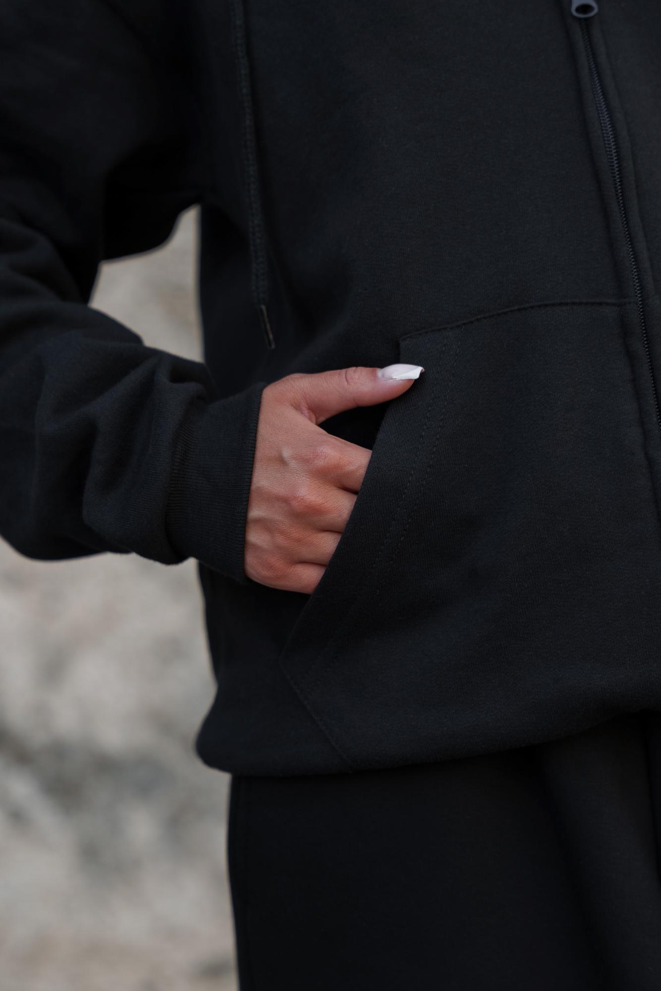 Худи-зип с принтом Without Calomity  Black S/M Black (S/M8055788) - фото 14