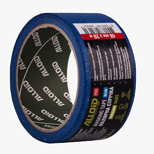 Лента малярная Alloid Pro фасадная 48 мм х 20 м 140 мкм Синий