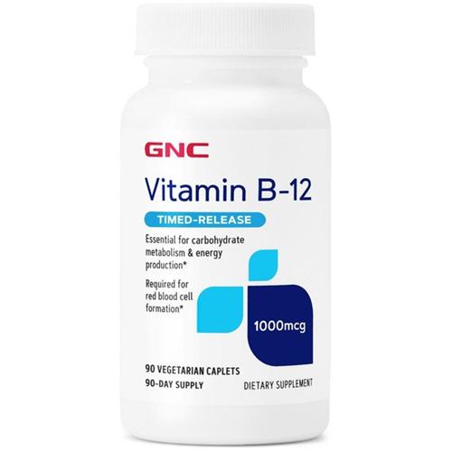 Вітамін B для спорту GNC Vitamin B-12 1000 mcg 90 Veg Caplets