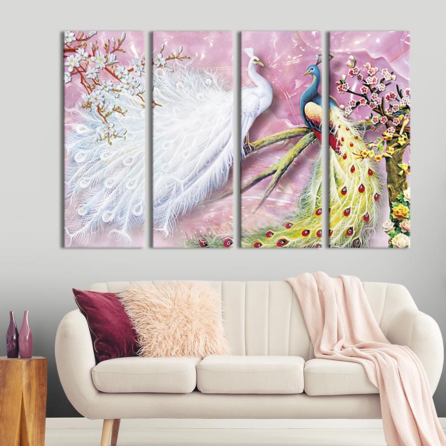 Модульная картина на холсте Полиптих Пара влюбленных павлинов 89x53 см (194-41) Модульная картина на холсте Полиптих Пара влюбленных павлинов 89x53 см (194-41)