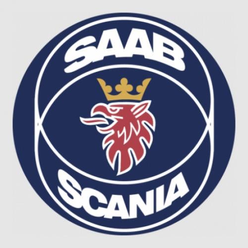 Стикер SAAB Scania 55x55 см Разноцветный (21562022)
