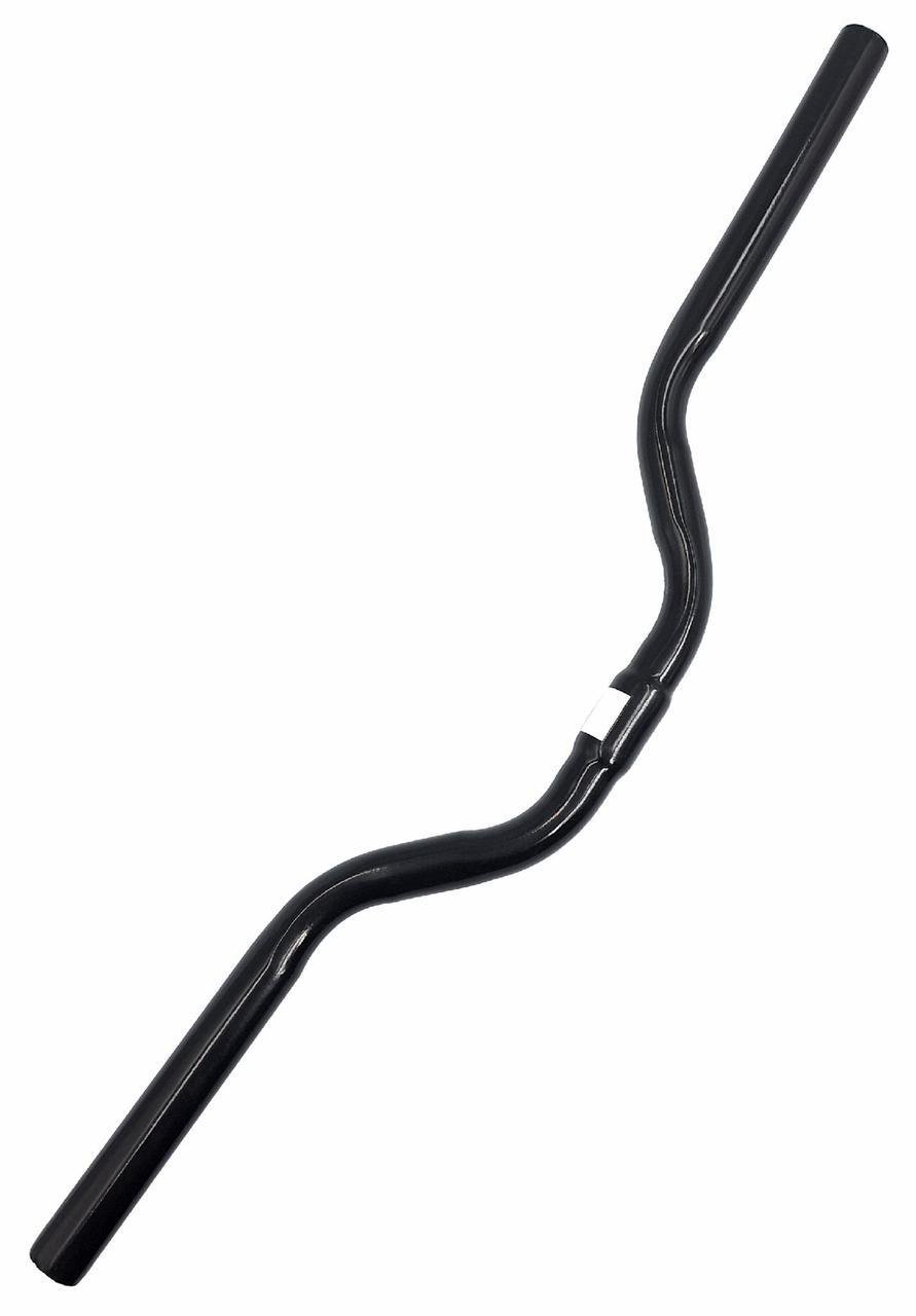 Руль велосипедный изогнутый 25x560 мм стальной Черный (G0001066)