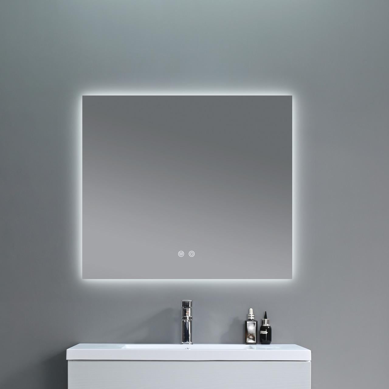 Дзеркало Qtap Taurus TA1 з LED-підсвічуванням Touch/з антизапотіванням/з димером/регулюванням температури кольору 800х700 мм (3000-6500K) Дзеркало Qtap Taurus TA1 з LED-підсвічуванням Touch/з антизапотіванням/з димером/регулюванням температури кольору 800х700 мм (3000-6500K)