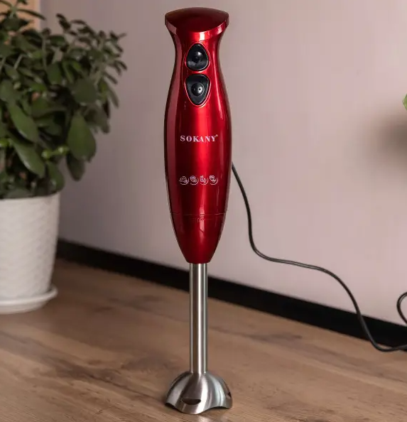 Блендер погружной ручной Sokany SM-5011 Красный - фото 8 Блендер погружной ручной Sokany SM-5011 Красный - фото 8