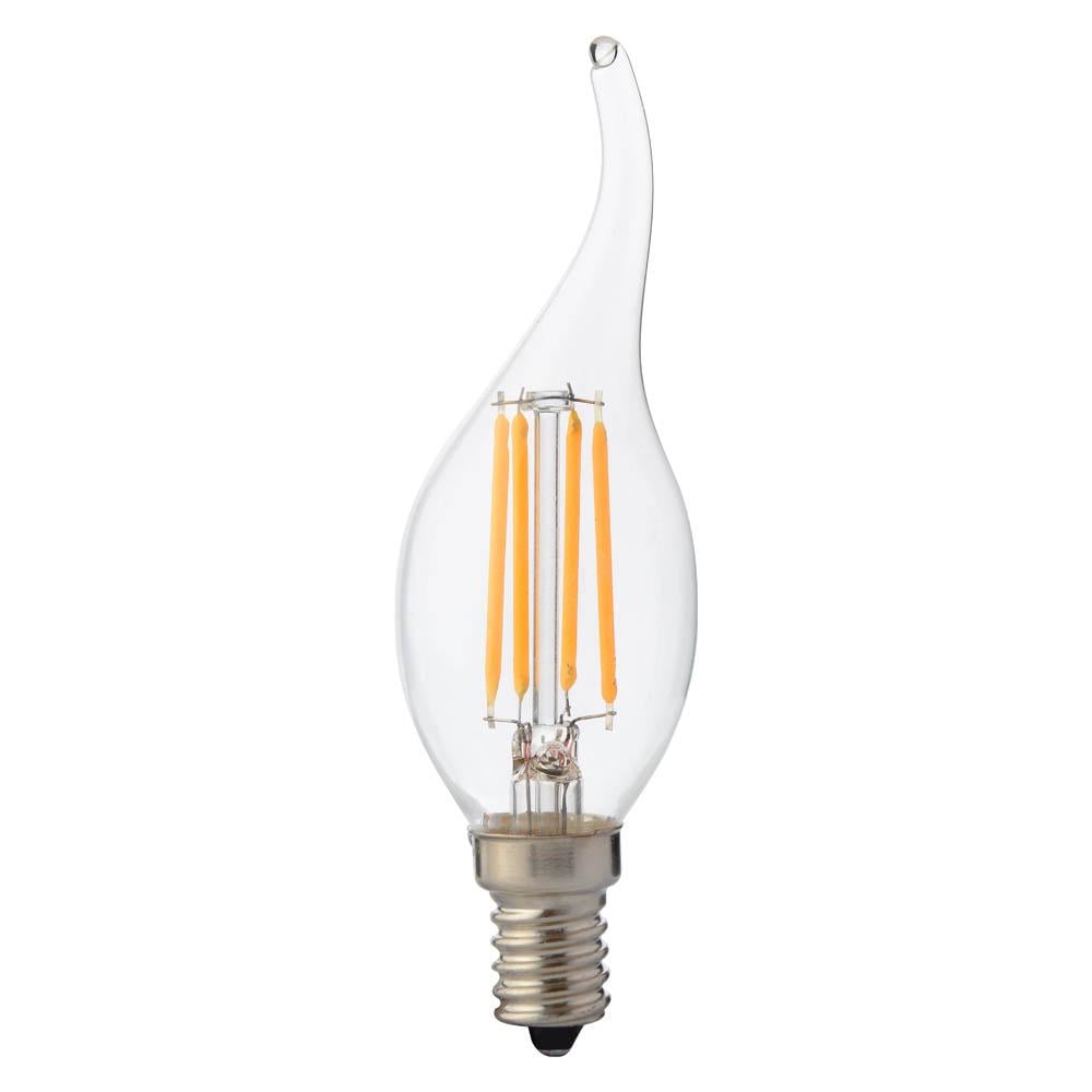 Лампа светодиодная HOROZ ELECTRIC Filament Flame-6 6W E14 4200K