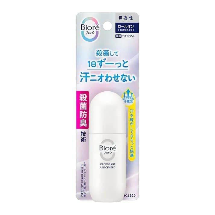 Роликовый дезодорант-антиперспирант Kao Biore Zeromedic Deodorant Roll-On без аромата 40 мл