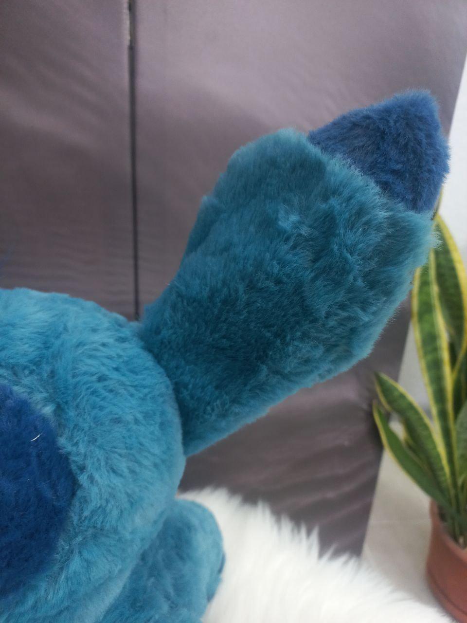 М'яка іграшка пухнастий Стіч з вушками персонажі Ліло та Стіч 40 см Синій (9061/40) - фото 8