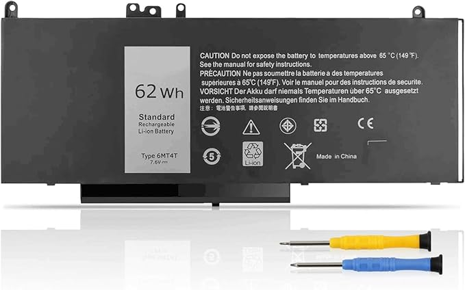 Аккумуляторная батарея K KYUER 6MT4T для Dell Latitude E5470 E5570 E5270 Precision 3510 7.6V 62Wh литий-ионная черная