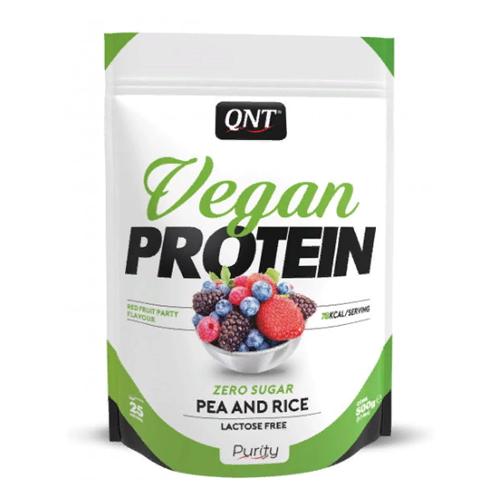 Протеин QNT Vegan Protein 500 г 25 порций Red Fruit Party