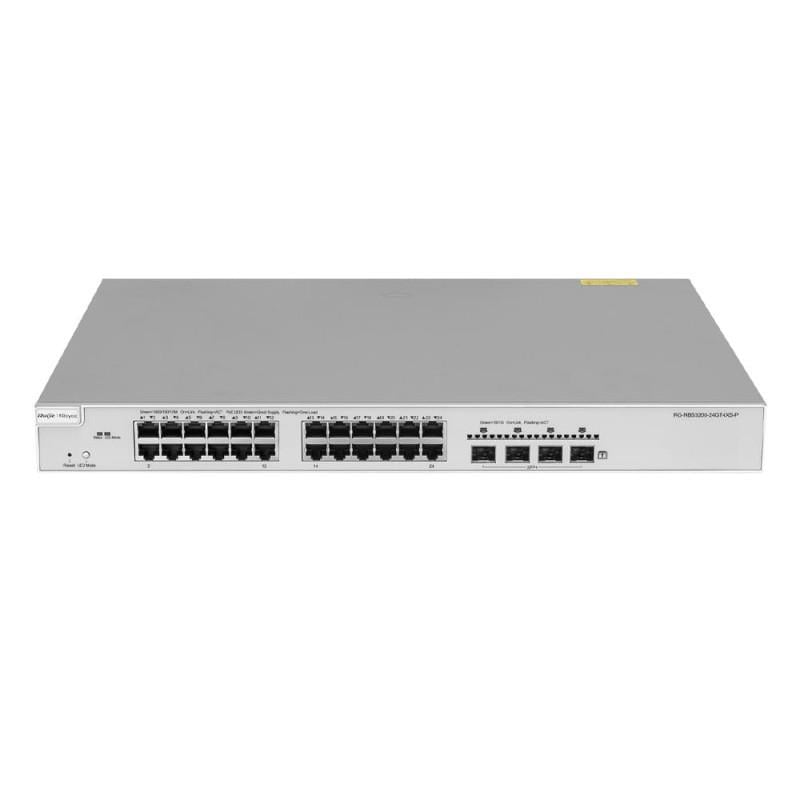 Коммутатор управляемый Ruijie RG-NBS3200-24GT4XS-P L2+ 10G POE 24 порта