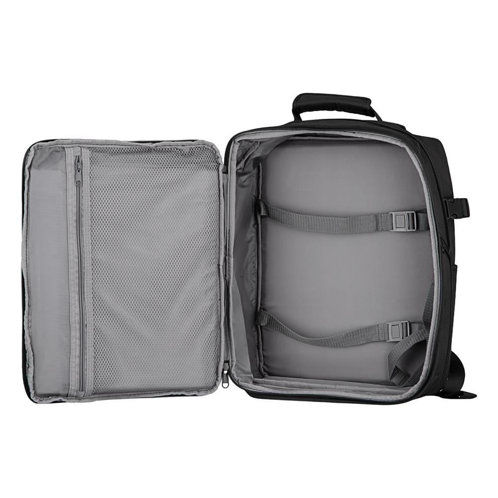 Набір валіз дорожніх 2E Trek поліестер замок TSA з 4 колесами S/M та 2 рюкзаки Cabin Чорний (2E-SPE-TREK-SET4-BK) - фото 9 Набір валіз дорожніх 2E Trek поліестер замок TSA з 4 колесами S/M та 2 рюкзаки Cabin Чорний (2E-SPE-TREK-SET4-BK) - фото 9