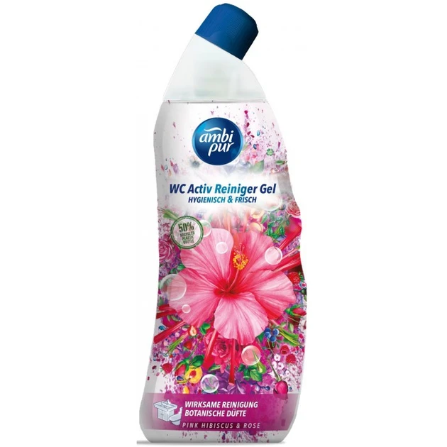 Гель для туалета Ambi Pur WC Botanical Fragrances Гибискус и роза 750 мл