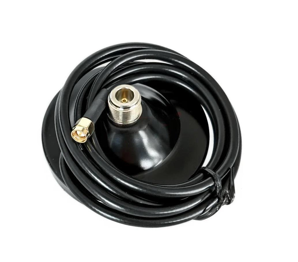 Магнитная база N-Female с кабелем RG58U SMA-Male на крышу авто 3 м (00-00024830)