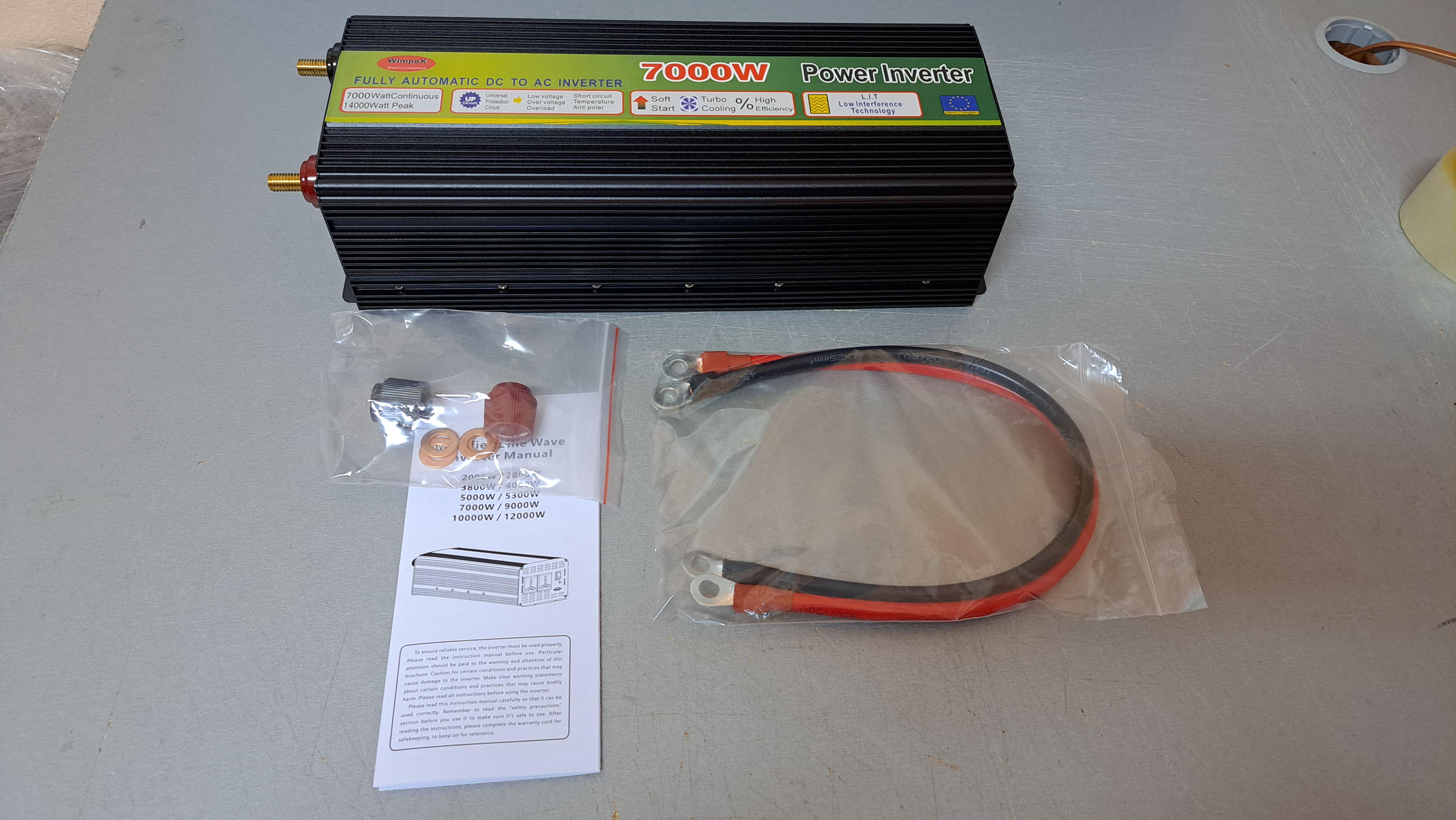 Преобразователь напряжения WIMPEX 12-220V 7000W с плавным пуском - фото 2 Преобразователь напряжения WIMPEX 12-220V 7000W с плавным пуском - фото 2