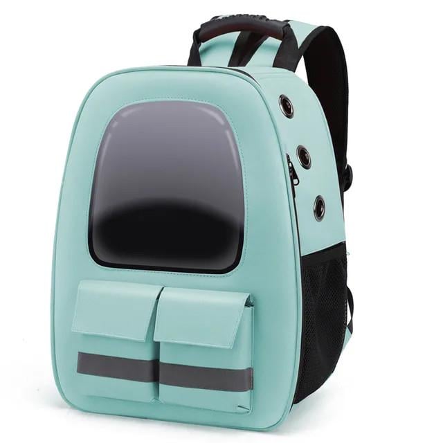 Рюкзак для переноски домашних питомцев CosmoPet CP-36 с иллюминатором 53x23x27 см Green (3_04849)