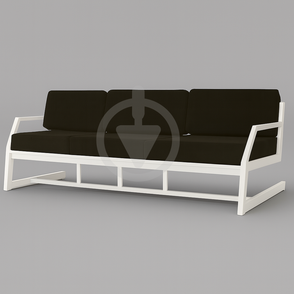 Диван металевий AVVS tech Атлас лофт велюр з підлокотниками 206 см Коричневий/Білий (30222837) - фото 1 Диван металевий AVVS tech Атлас лофт велюр з підлокотниками 206 см Коричневий/Білий (30222837) - фото 1