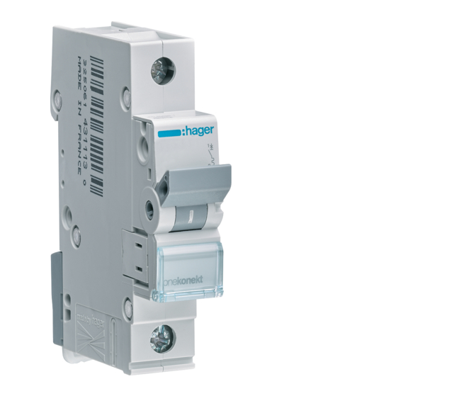Автоматический выключатель Hager MBN150 63А 1р MCN163 (27108808)