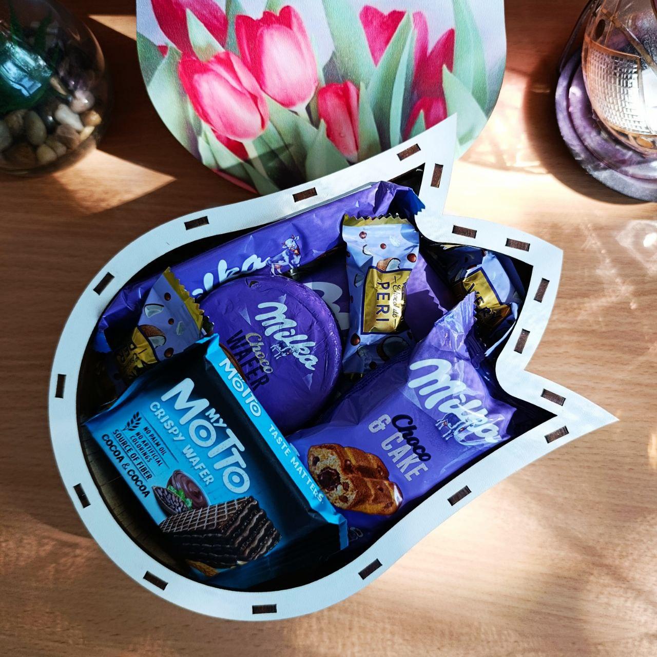 Бокс со сладостями для ребенка/девушки на день рождения/день влюбленных/8 марта (ar279) - фото 2 Бокс со сладостями для ребенка/девушки на день рождения/день влюбленных/8 марта (ar279) - фото 2