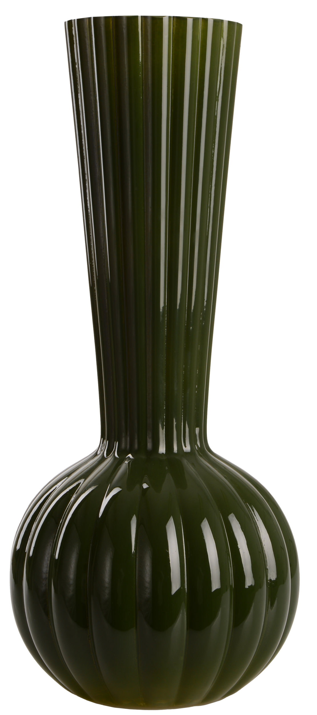 Ваза Viva ELEGANCE стеклянная 32 см Зеленый (UG-A060346)