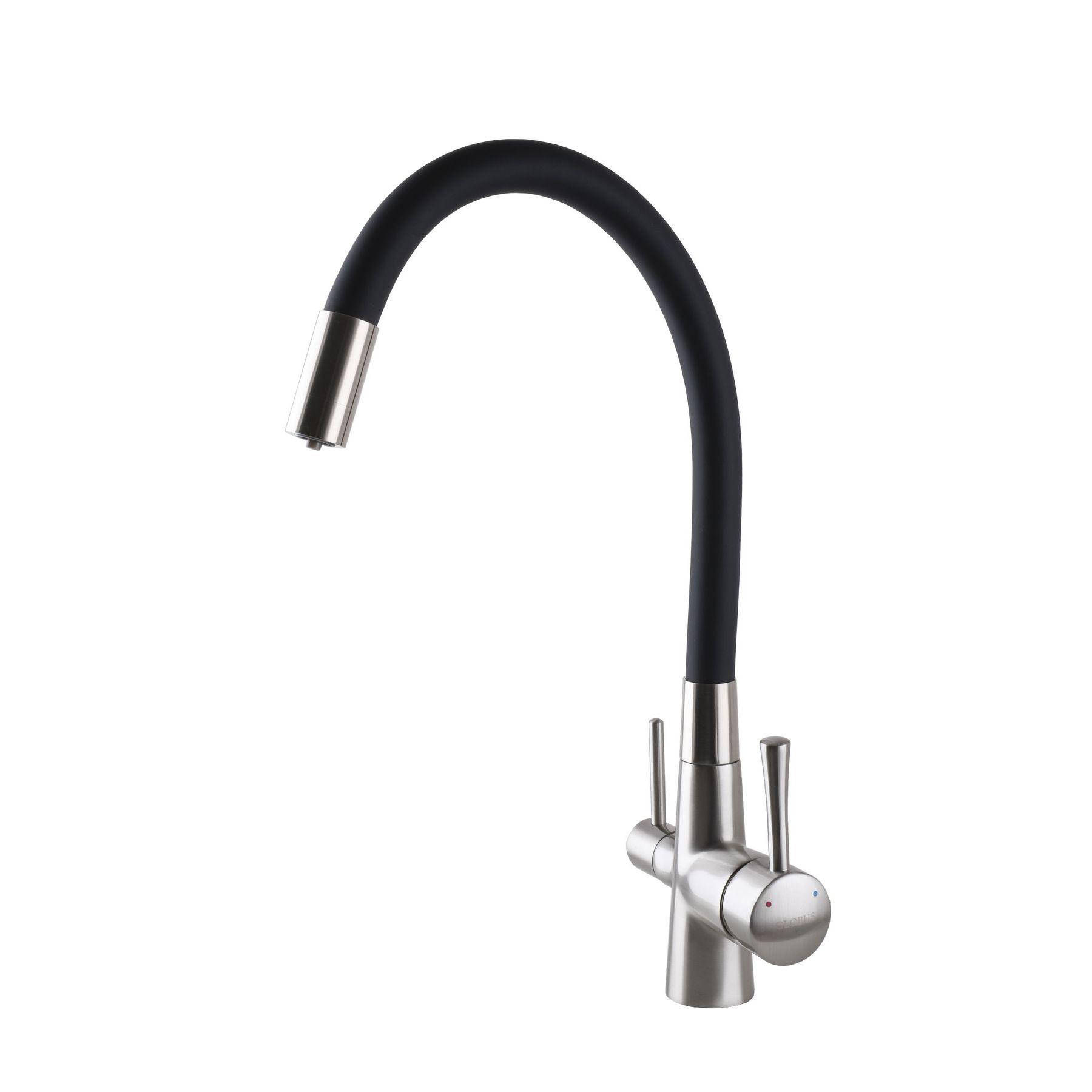 Смеситель для кухни под осмос Globus Lux LAZER GLLR-0903-8 Stainless Steel - фото 2