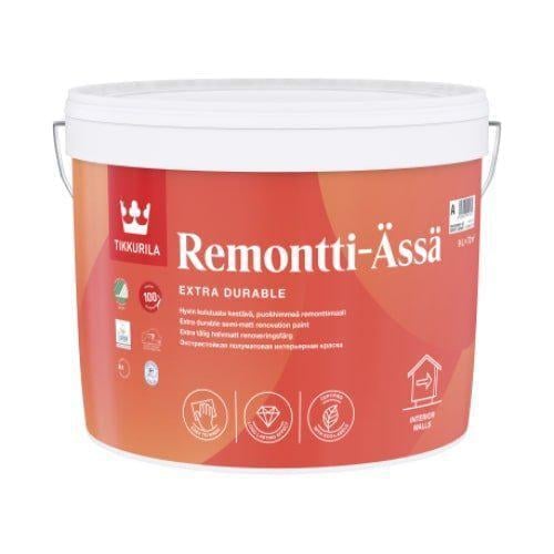 Краска интерьерная для стен и потолка TIKKURILA REMONTTI-ASSA База А 2,7 л (1783597900) Краска интерьерная для стен и потолка TIKKURILA REMONTTI-ASSA База А 2,7 л (1783597900)