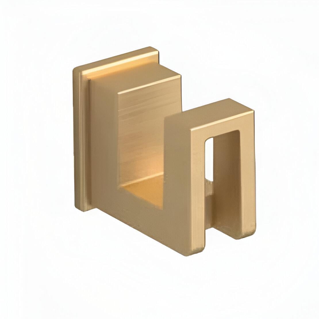 Крючок одинарный SONIA S-Cube прямоугольный металлический Золотой (195503)