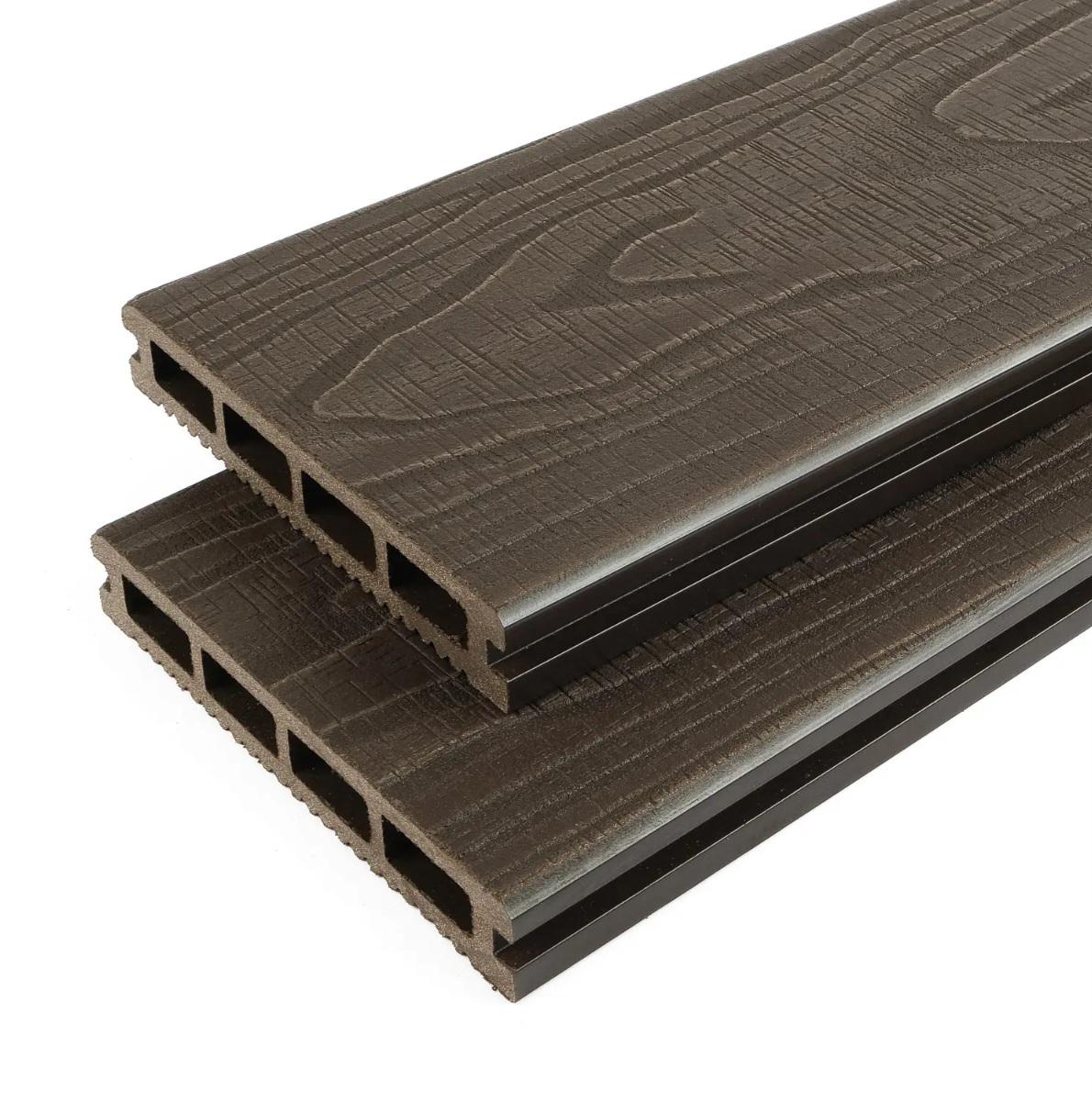 Терасна дошка ДПК Tardex WoodLux Business 3D Vintage 150х25х2200 мм Mokka (28796543) - фото 1 Терасна дошка ДПК Tardex WoodLux Business 3D Vintage 150х25х2200 мм Mokka (28796543) - фото 1