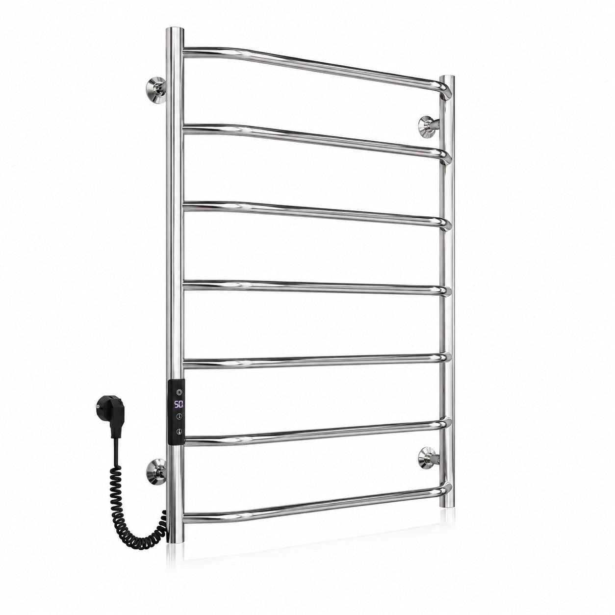 Рушникосушарка електрична Ava 800x500 Polished полірована нержавіюча сталь Ліве підключення Терморегулятор JD03 Рушникосушарка електрична Ava 800x500 Polished полірована нержавіюча сталь Ліве підключення Терморегулятор JD03