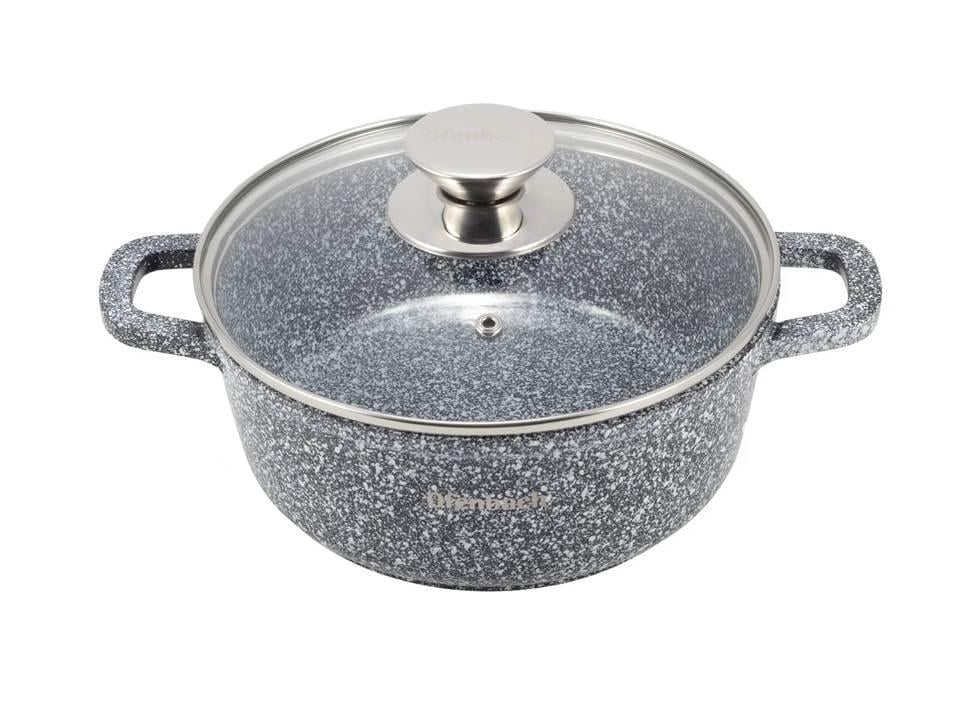 Каструля Ofenbach з кришкою 6,5 л з литого алюмінію з антипригарним покриттям і для індукції і газу (KM-100502) Каструля Ofenbach з кришкою 6,5 л з литого алюмінію з антипригарним покриттям і для індукції і газу (KM-100502)