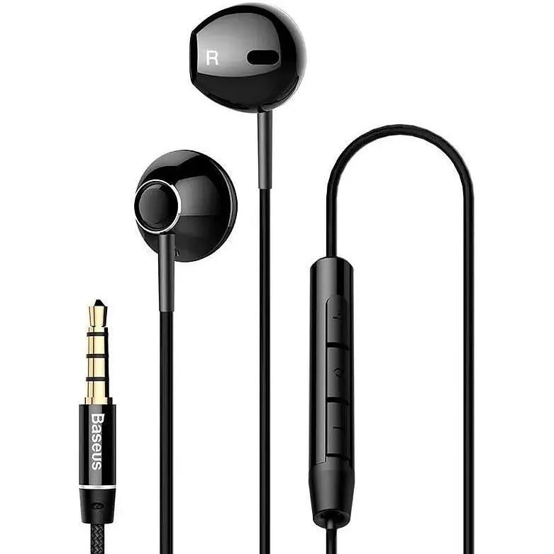Навушники дротові BASEUS Encok H06 lateral In-Ear з mini-jack 3,5 мм Чорний (NGH06-C01)