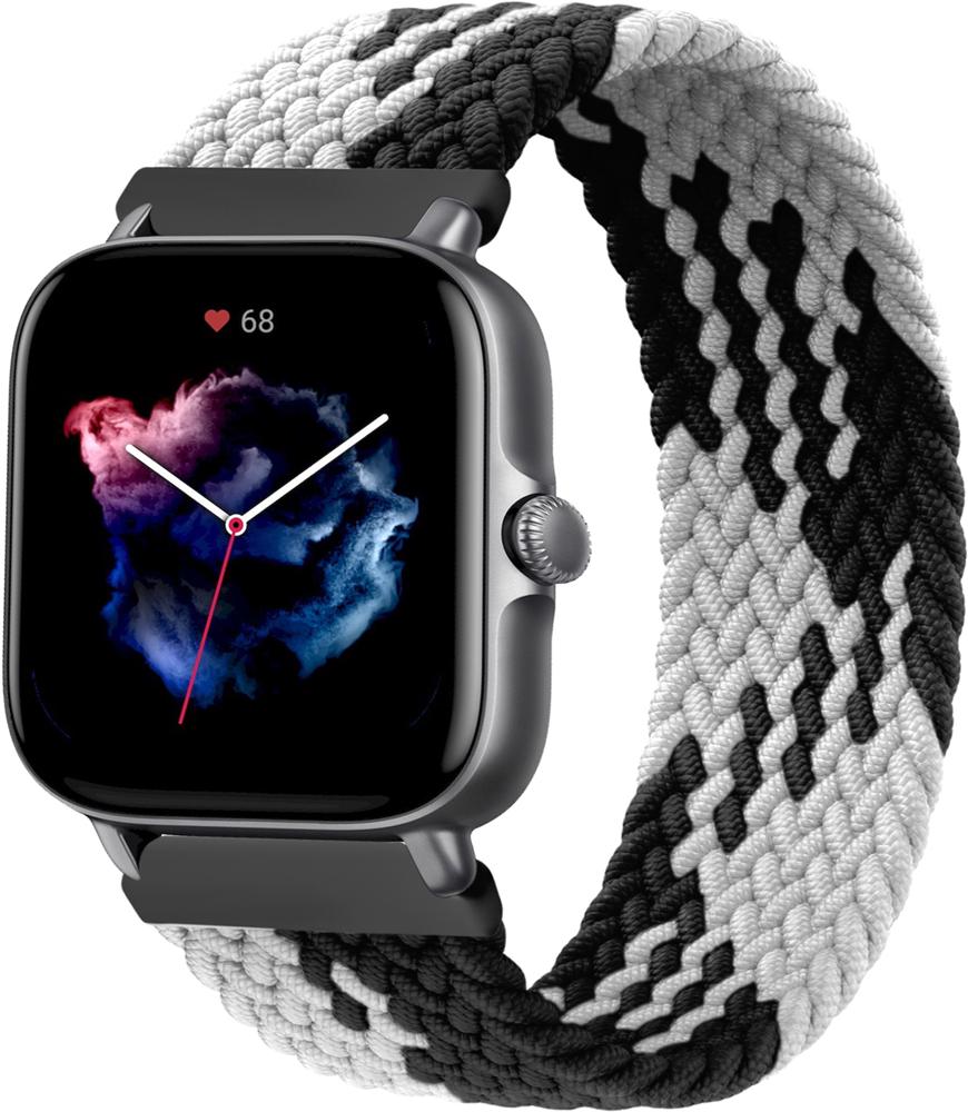 Ремінець Solo Loop Multi для Amazfit GTS 3 (145 мм) Black White (25331-1E)