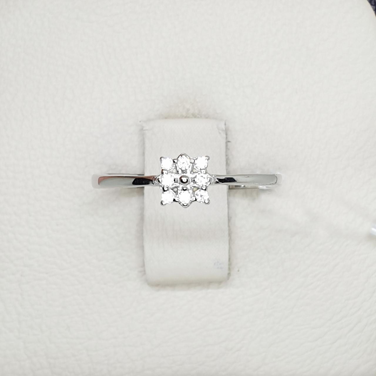 Кольцо серебряное с кубическим цирконием р. 17 1,17 г (1483057616)