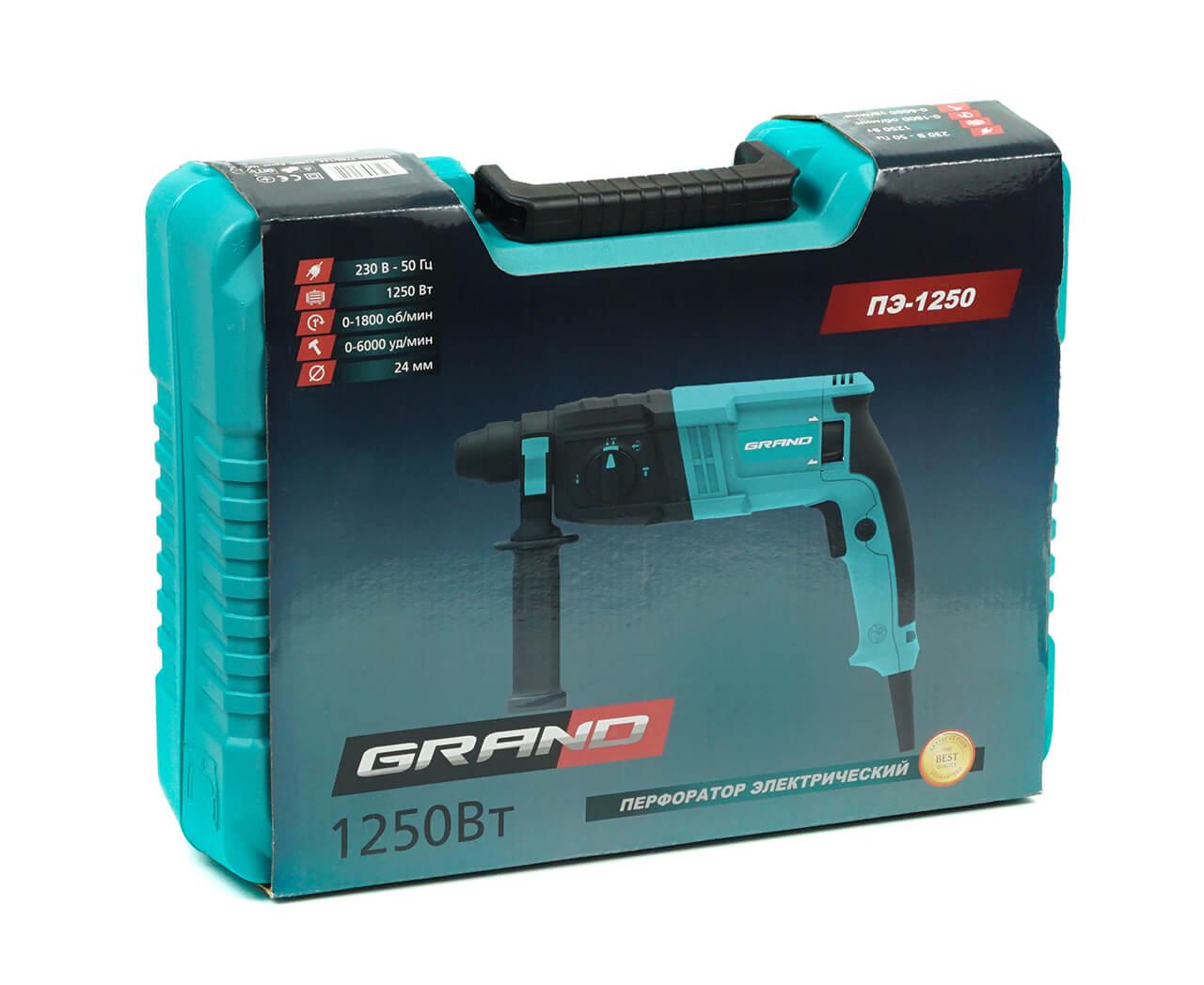 Перфоратор Grand ПЭ-1250 - фото 4 Перфоратор Grand ПЭ-1250 - фото 4