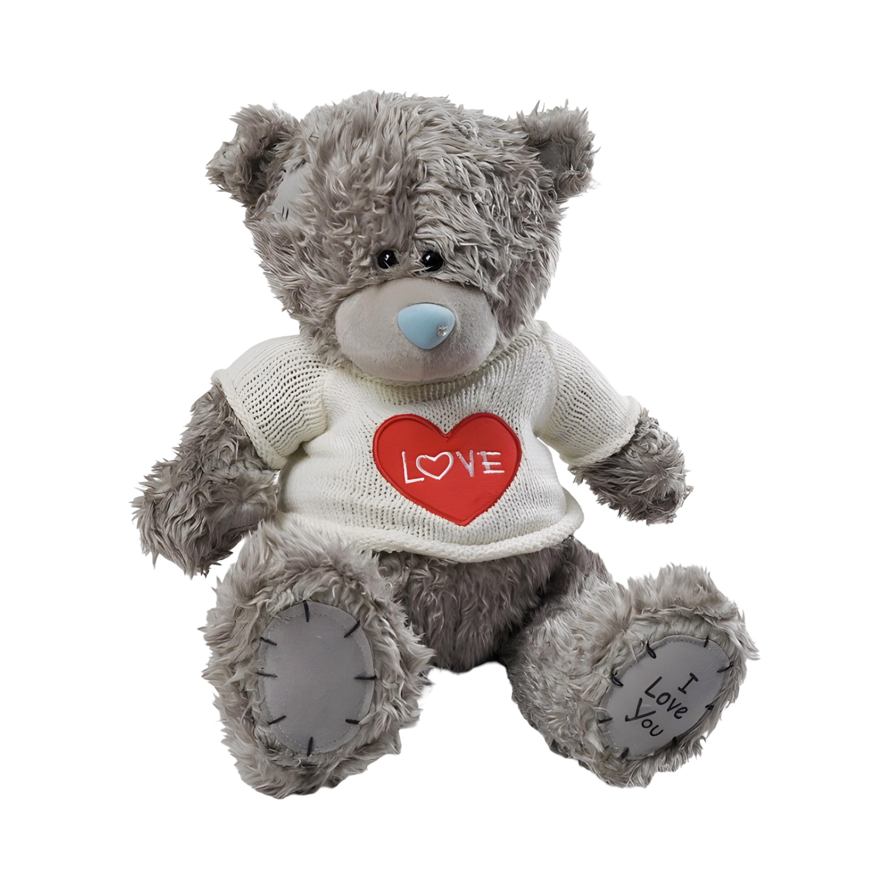 Мягкая игрушка Мишка в свитере LOVE синтепон 40 см (M 17965-2)