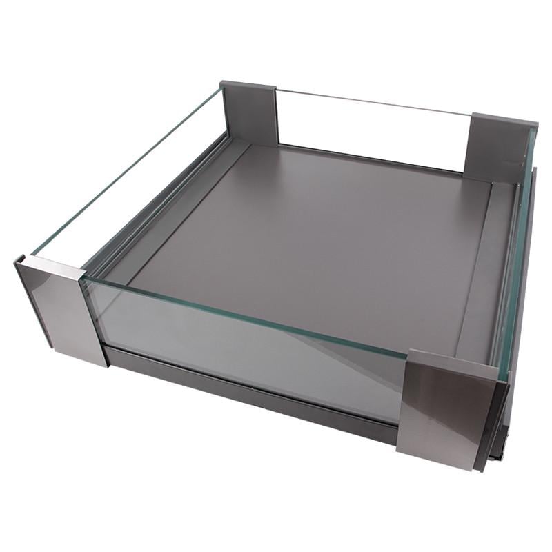 Полка для одежды Venus VIBO выдвижная стекло 830-900 мм Графит (ACRV83/90GMVGF)