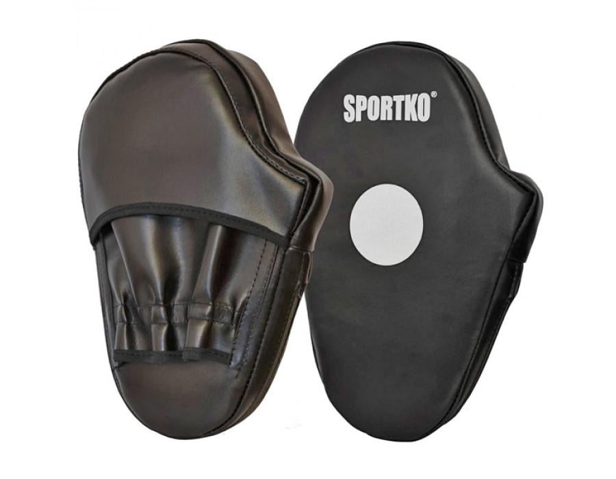 Лапы SPORTKO ПК-3 боксерские прямые малые 30х20х5 см кожа Черный (ПК-3)