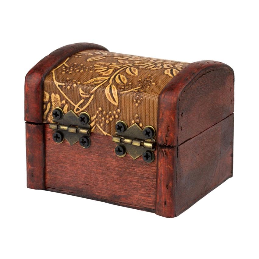 Шкатулка Guardar Цветы 7,9х7,3х6 см Коричневый (27374)