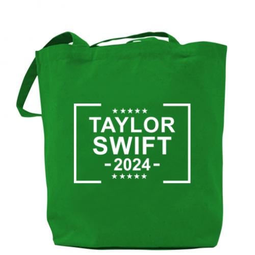 Шопер Taylor Swift 2024 37x41 см Зелений (14814412-10-188589) - фото 1