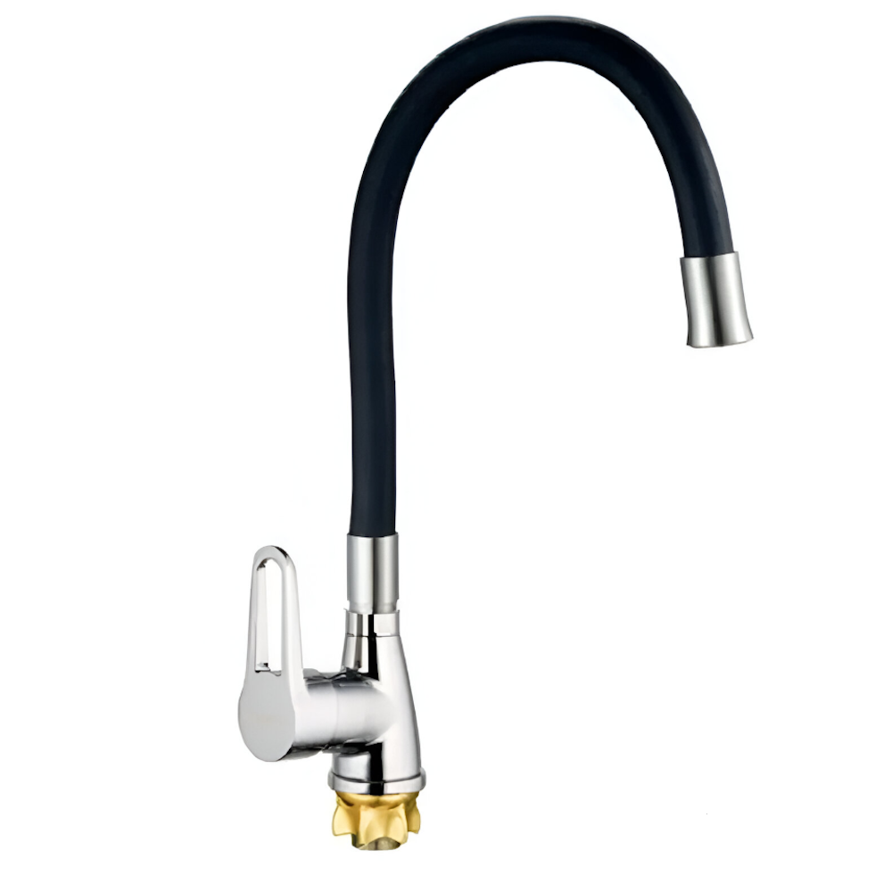 Змішувач для кухні MIXXUS SOP4-045 Reflector одноважільний Чорний (OL-MI6487)